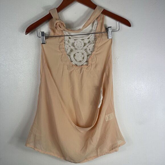 Jen’s Pirate Booty Blouse Bundle of 2‎ Lace Crop Top Fringe Tank Women Size XS - Picture 13 of 16